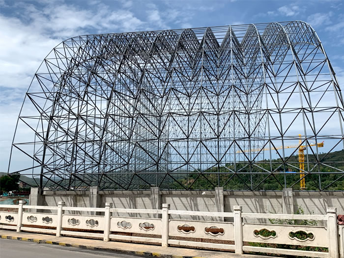 河源山寨矿储煤棚网架